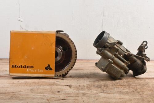 HOLDEN: Two Holden parts. 1962 new old stock Nasco Division General Motors-Holden's Pty Ltd timing gear (Part No. 7414360) & Stromberg Carburettor
