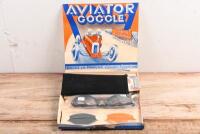 AVIATOR GOGGLES: A pair of Aviator Goggles by Leon Jeantet. Made in France