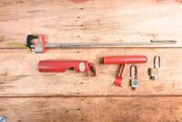 CAR LOCK: Three car locks. Brake pedal to steering wheel car lock & two steering wheel to column shift locks
