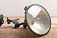 SPOTLIGHTS: A pair of circa 1920s - 1930s fully adjustable spotlights with mounting bracket - 3