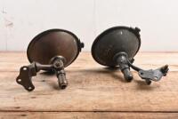 SPOTLIGHTS: A pair of circa 1920s - 1930s fully adjustable spotlights with mounting bracket - 4