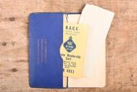 RACV: An interesting circa 1917 issue of 'ROYAL AUTOMOBILE CLUB OF VICTORIA - AUTOMOBILE REFEREE' booklet compiled by Franklin E.Fay. Contains a digest of the 'VICTORIAN MOTOR CAR ACT, REGULATIONS, RULES OF THE ROAD, RECORD OF UPKEEP, MILEAGE, ETC' - 2