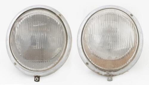356: A pair of Porsche 356 headlamp assemblies and lenses