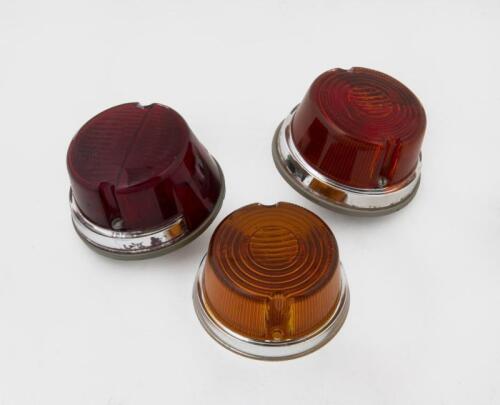 TAIL LIGHTS: Three Porsche 911 R style tail lights two complete with housings, one without