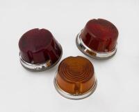 TAIL LIGHTS: Three Porsche 911 R style tail lights two complete with housings, one without
