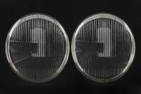 PORSCHE: Two HELLA headlight lenses. Part Numbers '9001 38' & '10-80095