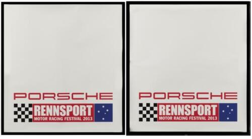 RENNSPORT: Two blank 'RENNSPORT, MOTOR RACING FESTIVAL 2013' door number adhesives