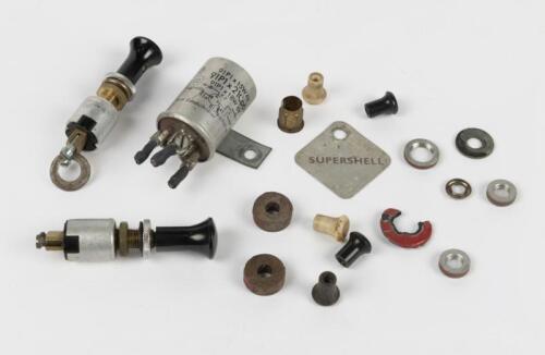 ELECTRICS: A group of electrics including relays, switches and knobs, believed to be suited to Porsche