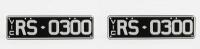 Victorian custom number plate 'RS 0300' sold with rights to display