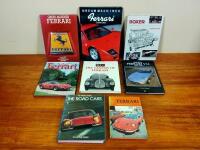 FERRARI: Eight hardcover Ferrari books covering the Ferrari. - 2
