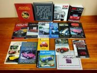 A group of approximately 16 books relating to classic cars