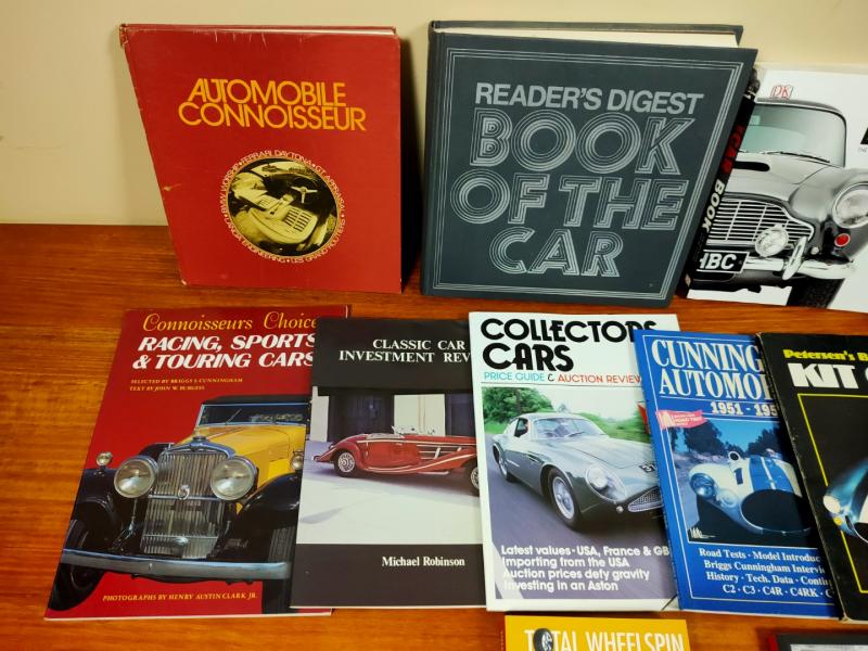 A group of approximately 16 books relating to classic cars Price