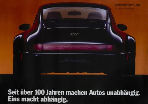 911 TURBO: A group of four reprinted 911 '30 Jahre 911' posters