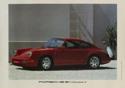 911 CARRERA 4: A group of four reprinted PORSCHE 911 Carrera 4 posters (WWM 354 810)