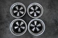 911 RSR: A set of 1973 Porsche 911 2.8 RSR, IROC or 3.0 Litre RS FUCHS wheels. 9 x 15 front, 11 x 15 rear