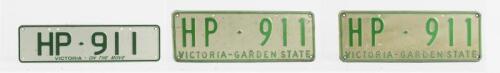 HP 911: Victorian custom number plate 'HP 911' sold with rights to display