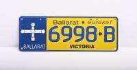 Victorian Special Interest Regional Ballarat plates '6998 B', sold with rights to display