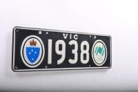 Victorian Bicentennial number plates '1938' sold with rights to display - 2