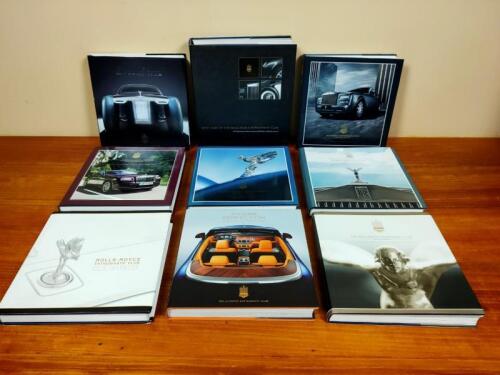 ROLLS ROYCE: Nine hard cover books from the Rolls-Royce Enthusiasts Club