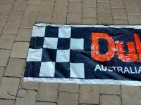 DULUX: A large Dulux Rally fabric flag. Measures 442cm wide, 81.5cm high - 5
