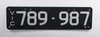 Six-digit Victorian Custom Numeric plates '789-987', sold with rights to display - 3