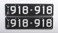 Six-digit Victorian Custom Numerical plates '918-918', sold with rights to display - 4