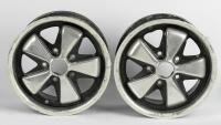 FUCHS 911 R: Two deep dish FUCHS rear wheels 7 x 15 (6/69)