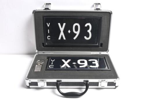 Victorian Signature Series plate 'X-93', sold with rights to display