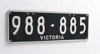 Six-digit Victorian Custom Numerical plates '988-885', sold with rights to display - 2
