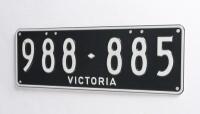 Six-digit Victorian Custom Numerical plates '988-885', sold with rights to display - 3