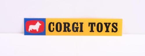 CORGI TOYS: A plastic 'CORGI TOYS' header sign