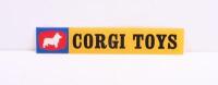 CORGI TOYS: A plastic 'CORGI TOYS' header sign