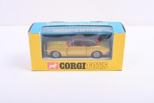 CAMARO: A Corgi Toys 338 Chevrolet SS350 Camaro. "Golden Jacks Take-Off" wheels