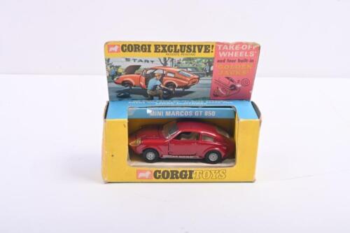 MINI: A Mini Marcos by Corgi Toys, No. 341. 'GOLDEN JACKS'