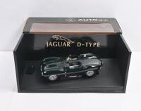 JAGUAR: A 1:18 scale AUTOart Jaguar D-Type Short Nose in British Racing Green (73561)