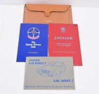 JAGUAR XJ6: A mint condition wallet containing Jaguar XJ6L series 2 operating, maintenance and service book 1973/74. Sales and Service booklet, electric wiring chart, drivers club booklet, parking light leaflets and British&nbsp;Leyland service leaflet.&nbsp; - 2