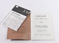 JAGUAR 4.2 E TYPE: A reprinted edition of Jaguar 4.2 'E' Type and 2+2 operating, maintenance and service handbook, with separate fold out maintenance chart. - 2