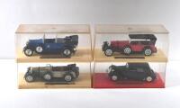 EUROPEAN MODELS: A group of four solido 1:43 scale European model cars. Citroen, Fiat & Mercedes-Benz models - 2