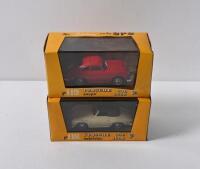 PORSCHE: Two 1:43 scale brumm Porsche 356 models. r118 PORSCHE 356 cabriolet 1950 & r119 PORSCHE 356 coupe 1952
