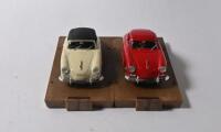PORSCHE: Two 1:43 scale brumm Porsche 356 models. r118 PORSCHE 356 cabriolet 1950 & r119 PORSCHE 356 coupe 1952 - 3