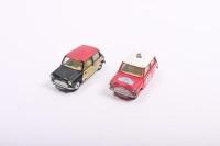 MINI COOPER: Two Morris Mini-Cooper models. No.249 Morris Mini Cooper with "Wickerwork" & No.317 Morris Mini Cooper "Rallye Monte Carlo"