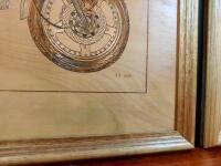 NORTON/HESKTH: Two hand etched timber drawings - 6