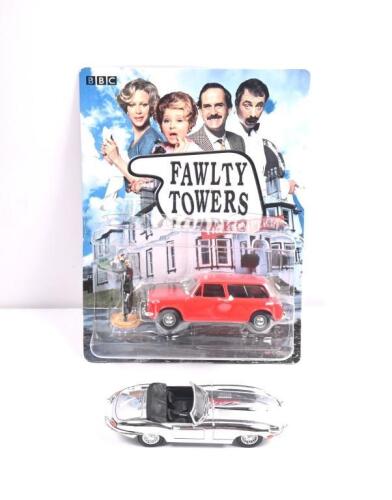 CORGI: Two modern CORGI models. 'FAWLTY TOWERS - THE COMPLETE' Austin Morris 1100/1300 & chrome plated JAGUAR E-TYPE