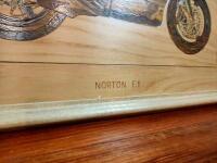 NORTON/HESKTH: Two hand etched timber drawings - 7