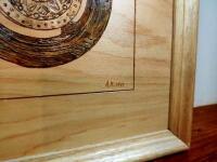 NORTON/HESKTH: Two hand etched timber drawings - 8