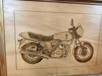NORTON/HESKTH: Two hand etched timber drawings - 10