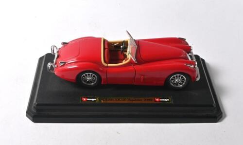JAGUAR: A Bburago 1:24 scale JAGUAR XK150 Roadster (1948) in red