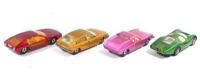 MATCHBOX: Four 1970's MATCHBOX Superfast models. No.5 LOTUS EUROPA, No.20 LAMBORGHINI MARZAL, No.45 FORD GROUP 6 & No.56 BMC 1600 PININFARINA - 2