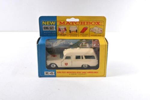 MERCEDES-BENZ: A Matchbox King Size K-6 MERCEDES BENZ BINZ AMBULANCE