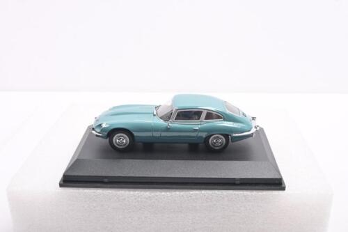 E-TYPE: A 1:43 scale OXFORD DIECAST Jaguar V12 E Type Coupe. Light Blue